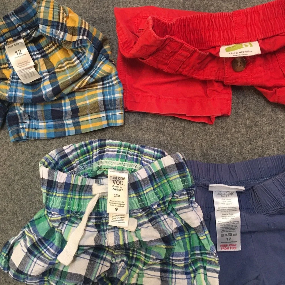 Baby Boy 12 Months Clothing Lot 8x Pieces Bulk Summer Overall Camo Outdoor - Picture 3 of 12